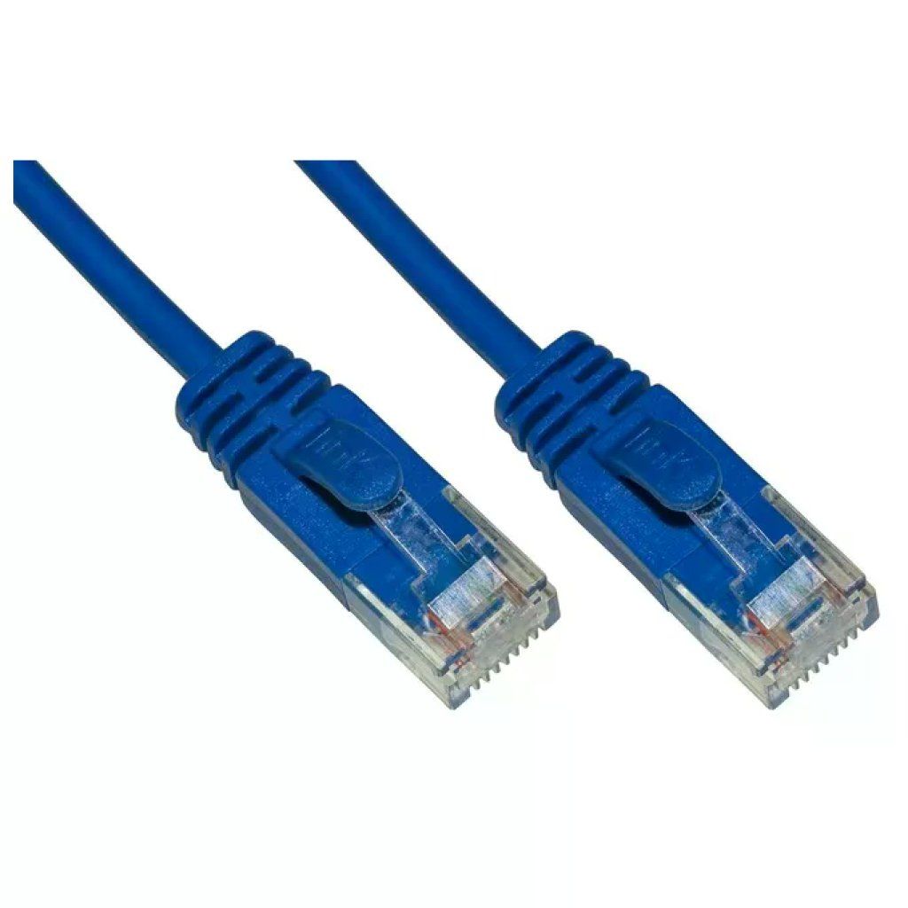 LINK Cavo Ethernet Cat 6 UTP Slim RJ45, 7,5 m, Blu, LSZH