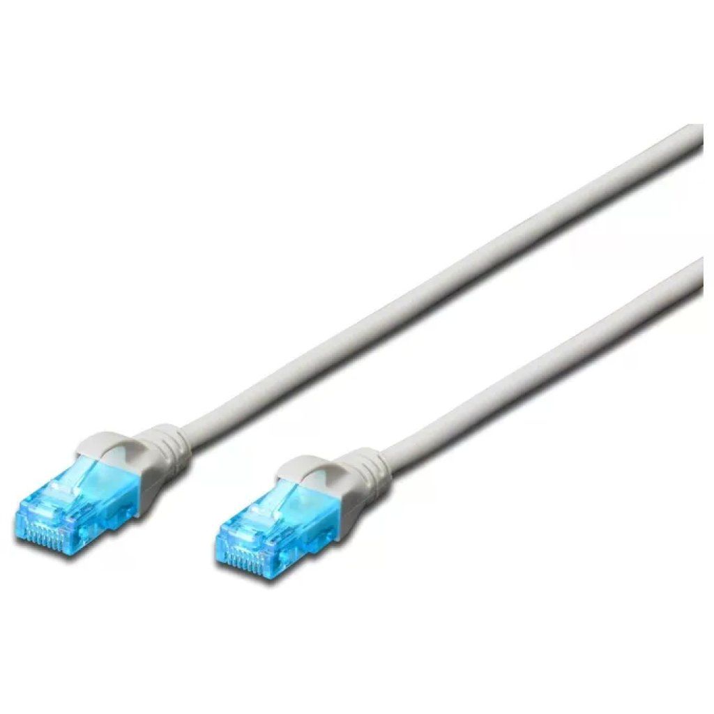 DIGITUS Cavo Patch Ethernet U/UTP CAT 5e RJ45 Blu