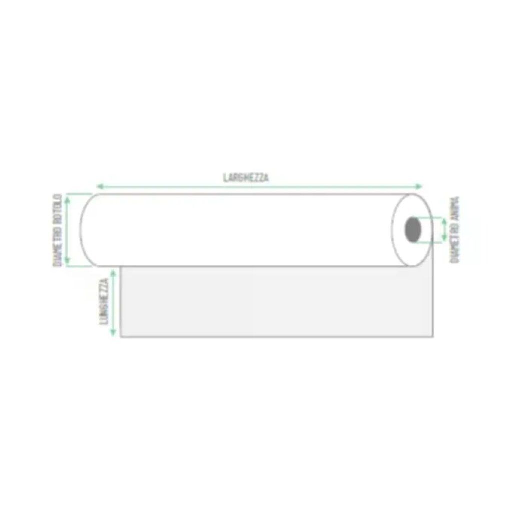 Rotolificio Pugliese Carta per Plotter 90 g/m², 914 mm x 50 m, Confezione da 2 Rotoli
