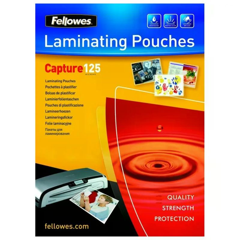 Fellowes Capture 125 – 100 buste per plastificazione A4