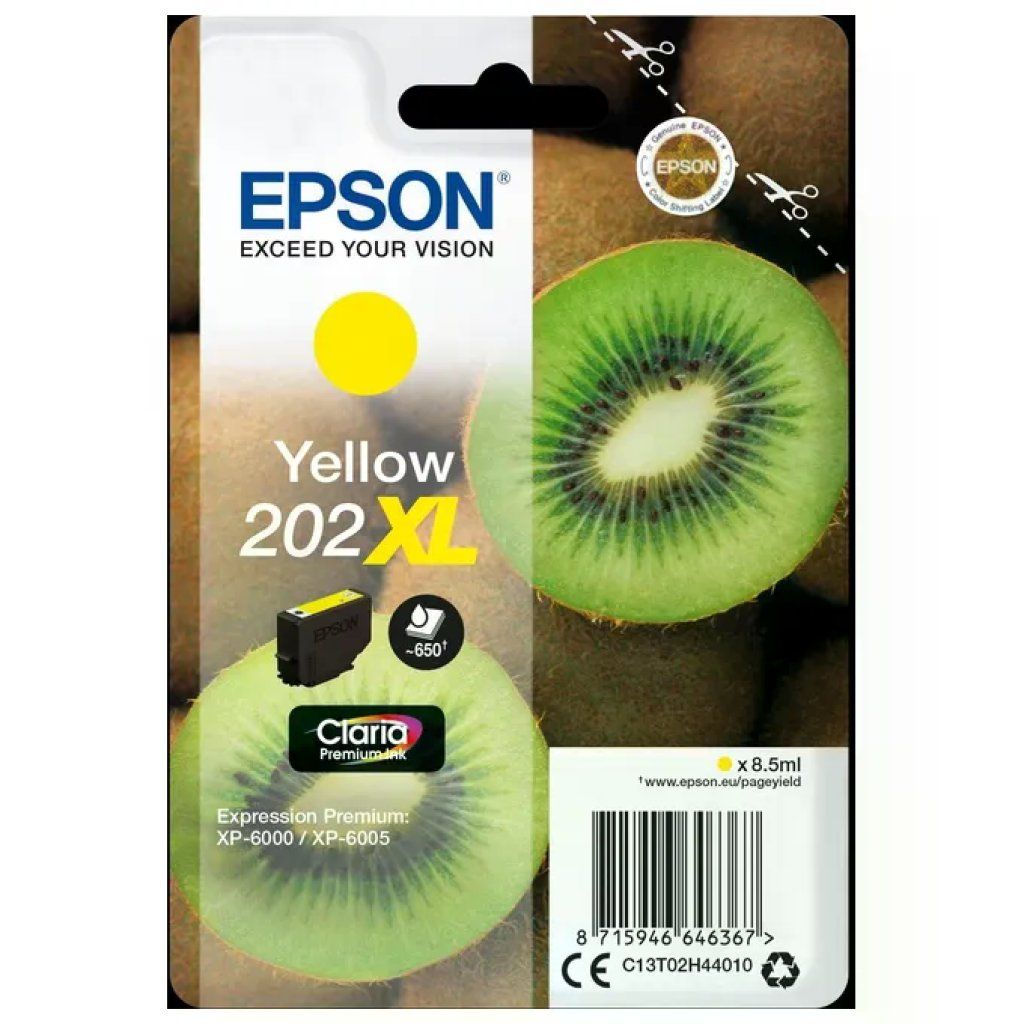 Epson Cartuccia Epson 202XL Kiwi Giallo 8,5 ml