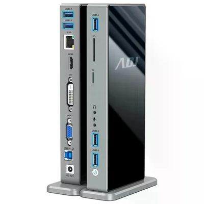 ADJ 143-00025 Docking Station 15-in-1 USB 3.0 Multi Display Alluminio Antigraffio York