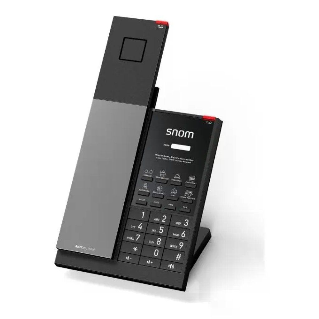 Snom HD351W Telefono IP Wireless con Wi-Fi, Nero