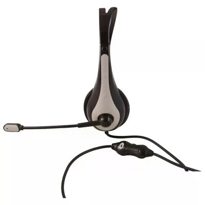 Atlantis VA5100-G Cuffie Stereo con Microfono per PC, Grigie