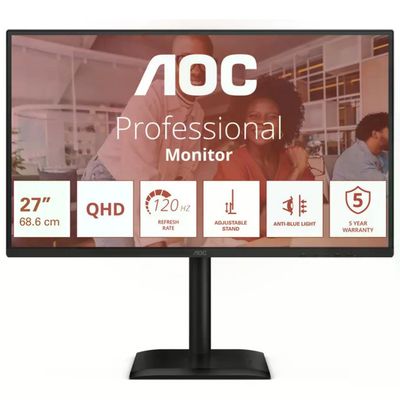 AOC Monitor AOC Q27E4U 27 AOC Monitor AOC Q27E4U 27" QHD IPS 120 Hz con Hub USB