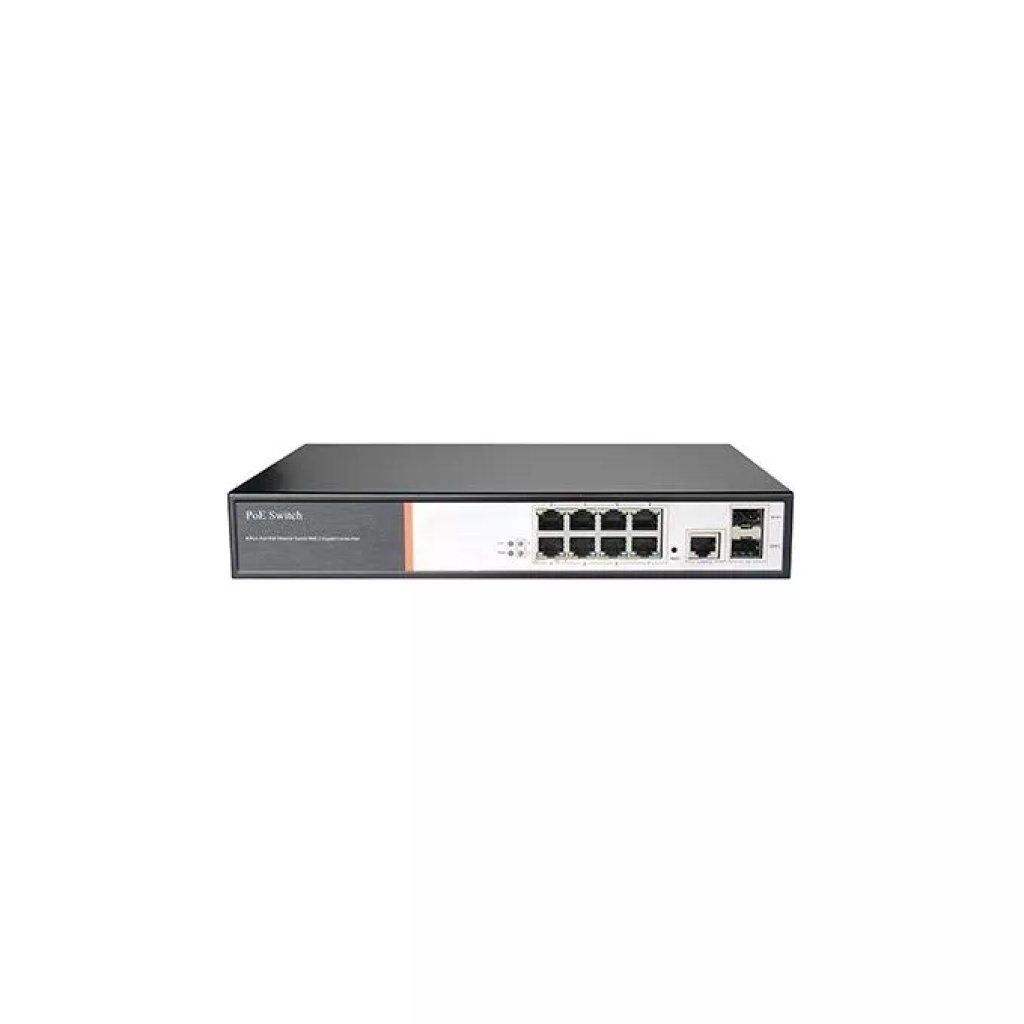 LINK LKSW8L2 Switch Gigabit PoE Layer 2, 8 porte, 2 SFP, 150 W