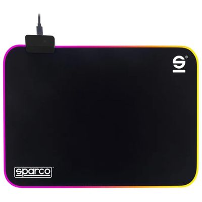 CELLY Sparco Drift Tappetino Mouse Gaming RGB 50 x 25 cm Nero
