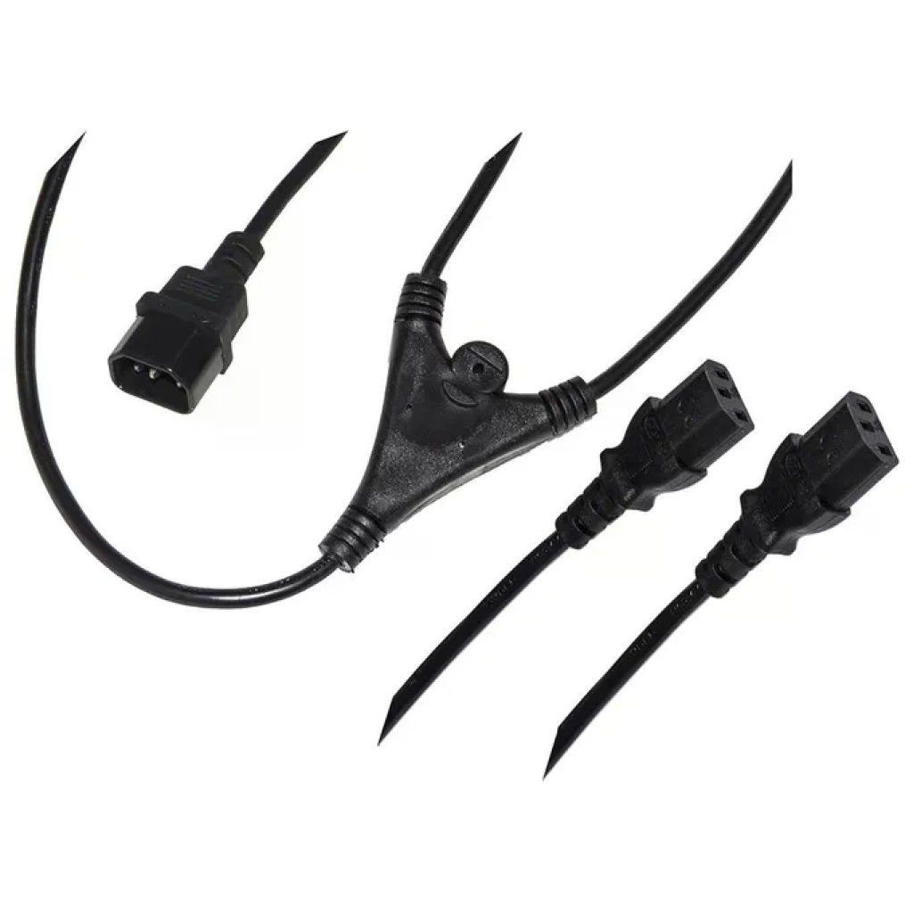 LINK LKIECX2 Cavo di alimentazione IEC C14 a 2× IEC C13, 1,7 m