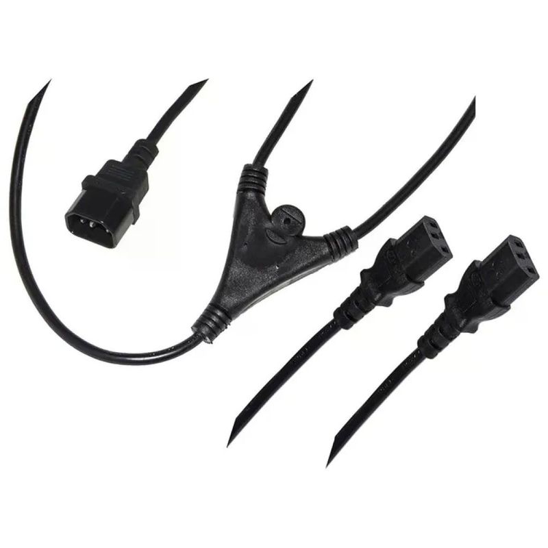 LINK LKIECX2 Cavo di alimentazione IEC C14 a 2× IEC C13, 1,7 m