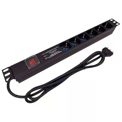 LINK LK10066 Multipresa Rack 19" 1U, 6 Prese, 16A, 3500W