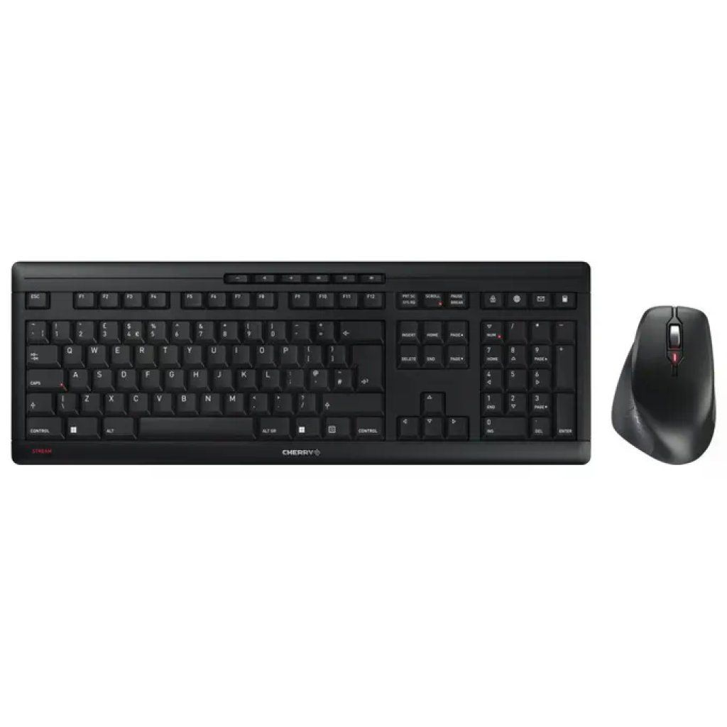 Cherry JD-8550GB-2 Stream Desktop Comfort Set tastiera e mouse Wireless QWERTY