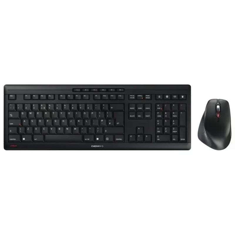 Cherry JD-8550GB-2 Stream Desktop Comfort Set tastiera e mouse Wireless QWERTY
