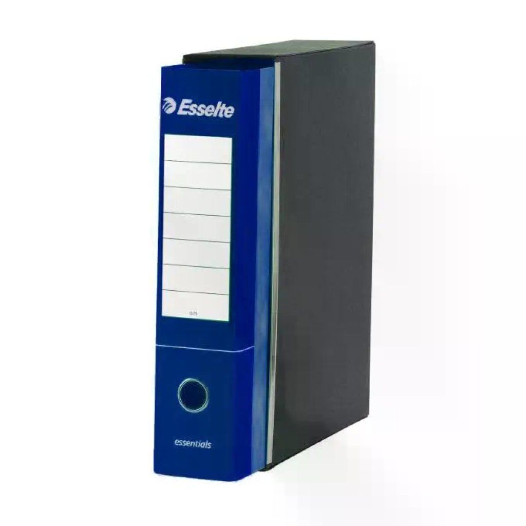 Esselte Essentials – Confezione da 6 registratori A4, dorso 8 cm, blu
