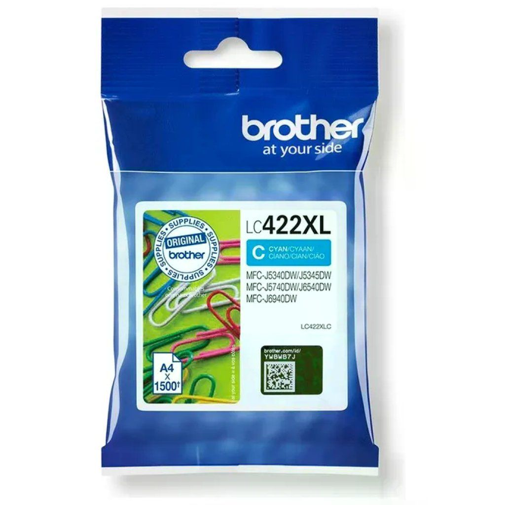 Brother LC422XLC Cartuccia Originale Ciano Brother LC422XLC Cartuccia Originale Ciano