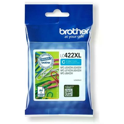 Brother LC422XLC Cartuccia Originale Ciano