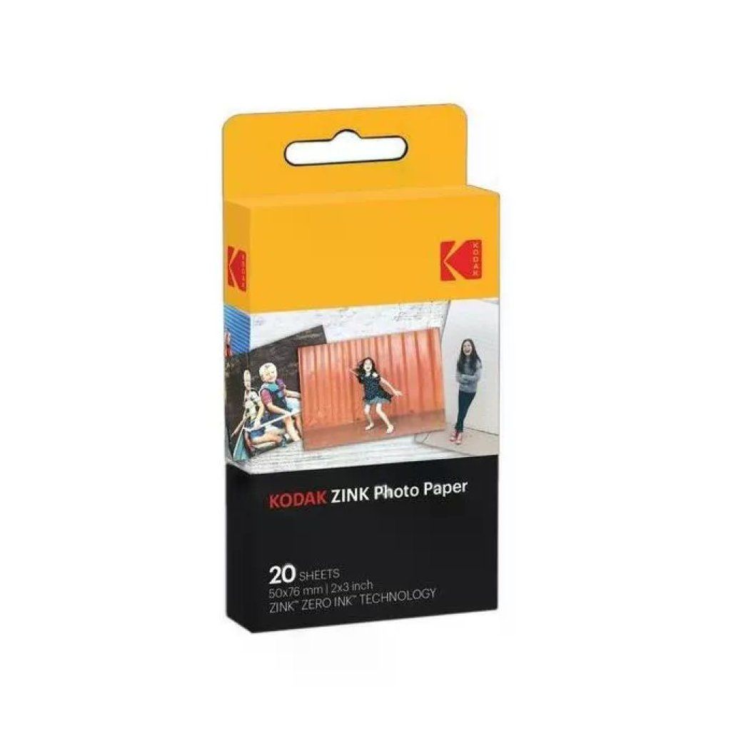 Kodak ZINK Carta Fotografica Adesiva 5,1 × 7,6 cm – 20 Fogli