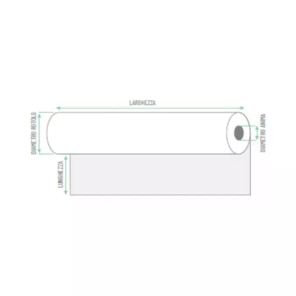 Rotolificio Pugliese – 2 Rotoli Carta Plotter 80 g, Larghezza 62,5 cm