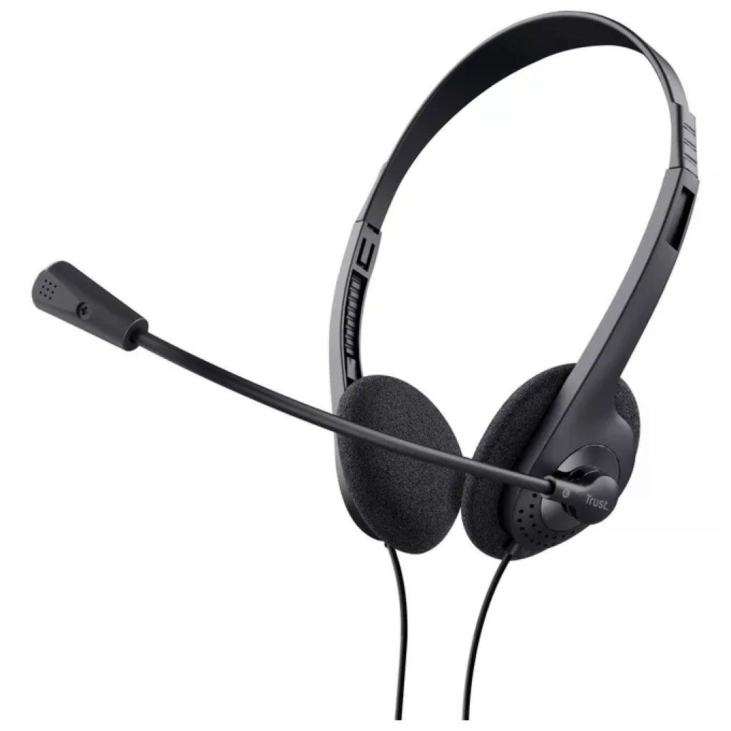 Trust Primo 21665 Cuffie Stereo con Microfono per PC, Jack 3,5 mm, Cavo 1,8 m, Nero Trust Primo 21665 Cuffie Stereo con Microfono per PC, Jack 3,5 mm, Cavo 1,8 m, Nero