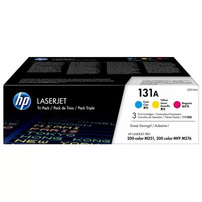 HP 131A U0SL1AM Multipack toner originale ciano, magenta e giallo