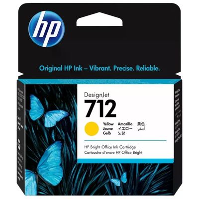HP 3ED69A Cartuccia di inchiostro giallo originale HP 712 da 29 ml tecnologia a getto termico colore