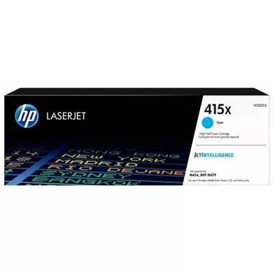 HP Toner originale HP 415X ciano ad alta capacità – W2031X