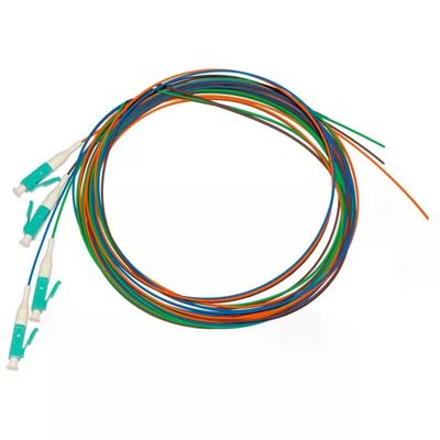 LINK Confezione 4 Pigtail in Fibra Ottica LC Simplex OM3, 2 m