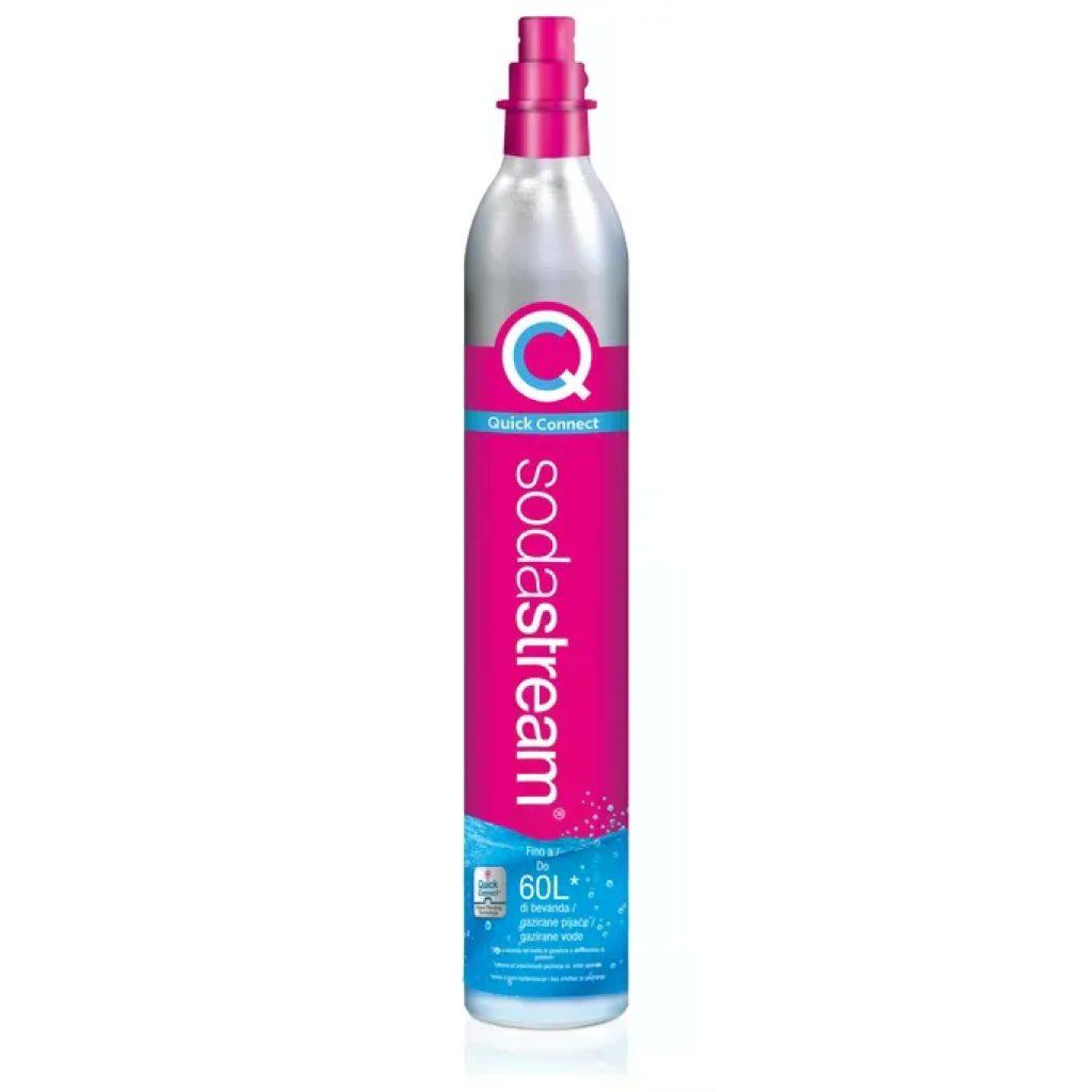 SodaStream Quick Connect CQC – Cilindro CO₂ da 425 g, fino a 60 L, rosa