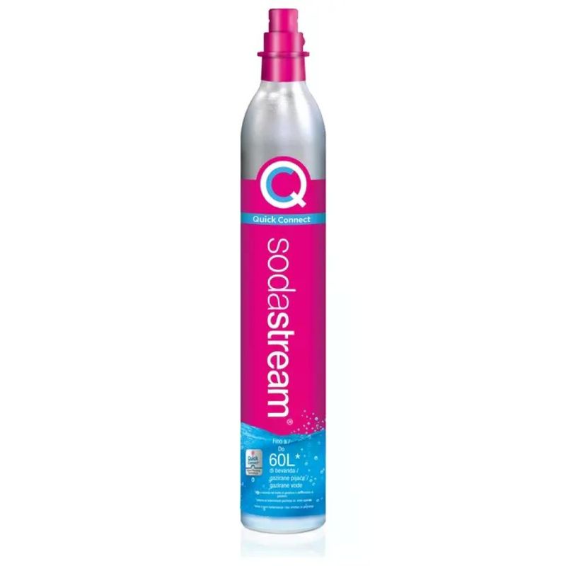 SodaStream Quick Connect CQC – Cilindro CO₂ da 425 g, fino a 60 L, rosa
