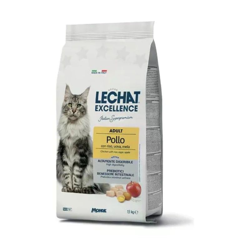 Monge Lechat Excellence Adult con Pollo e Tacchino 1,5 kg