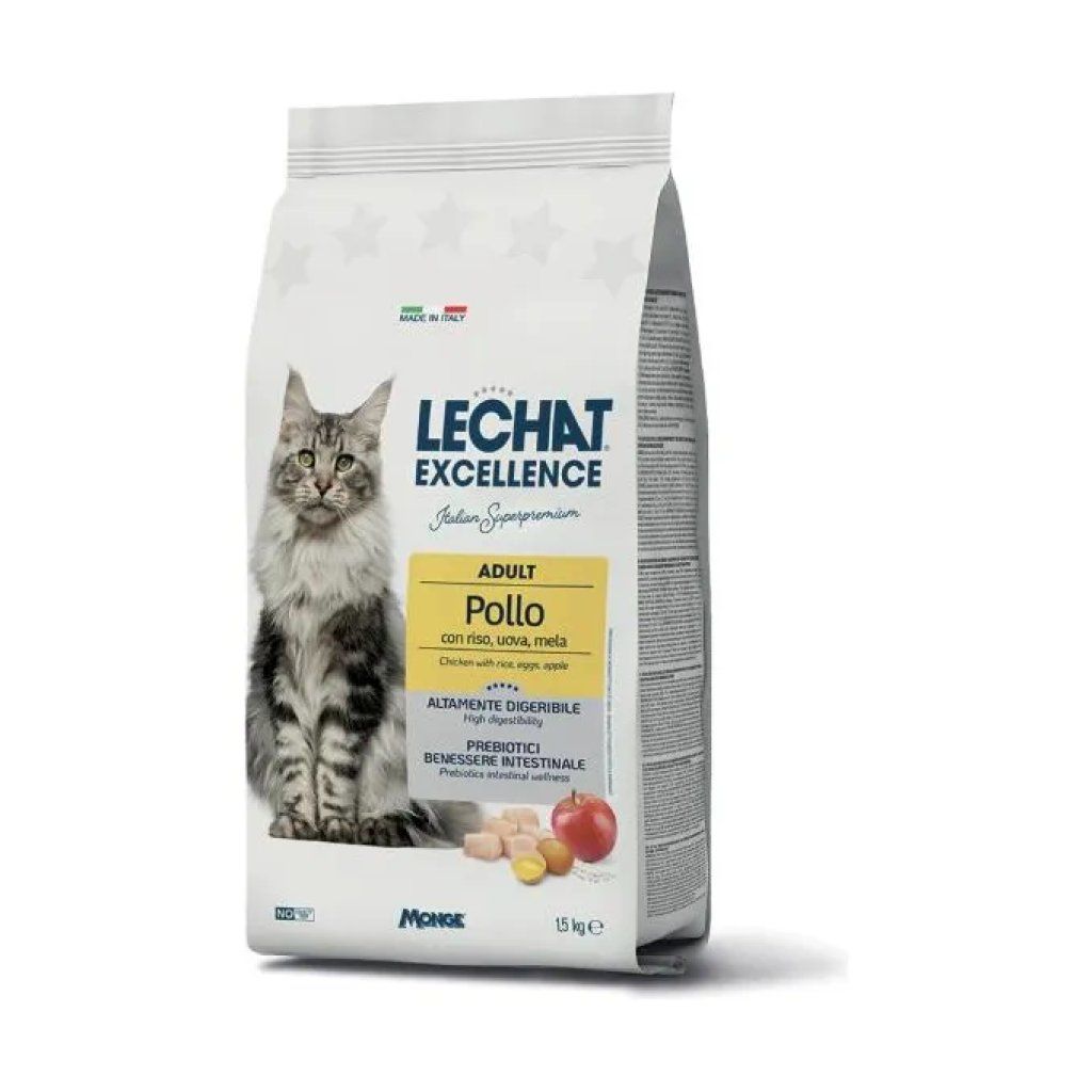 Monge Excellence Adult Crocchette per Gatti con Pollo e Tacchino 1,5 kg Monge Excellence Adult Crocchette per Gatti con Pollo e Tacchino 1,5 kg