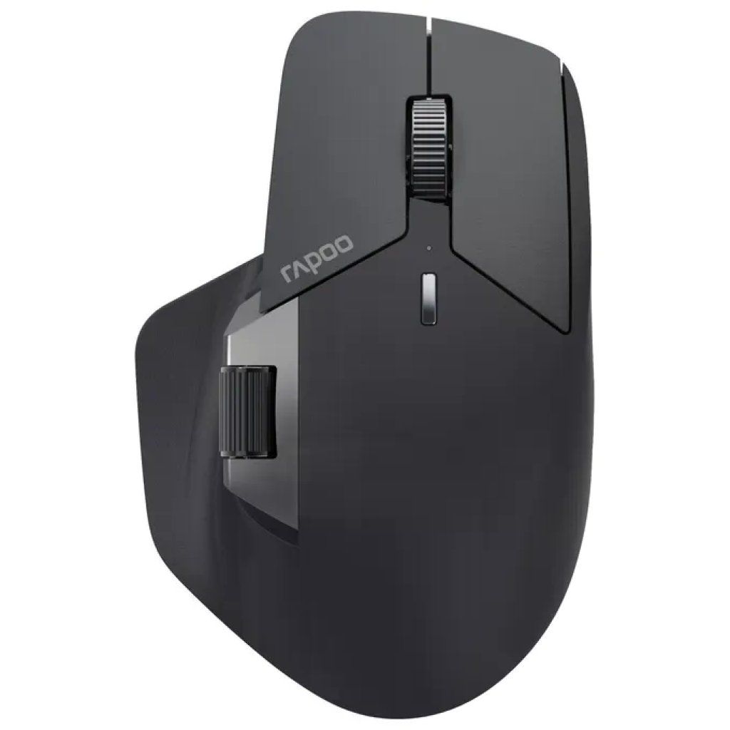 Rapoo MT760L Mouse Wireless Ottico 4000 DPI Bluetooth Nero-Grigio