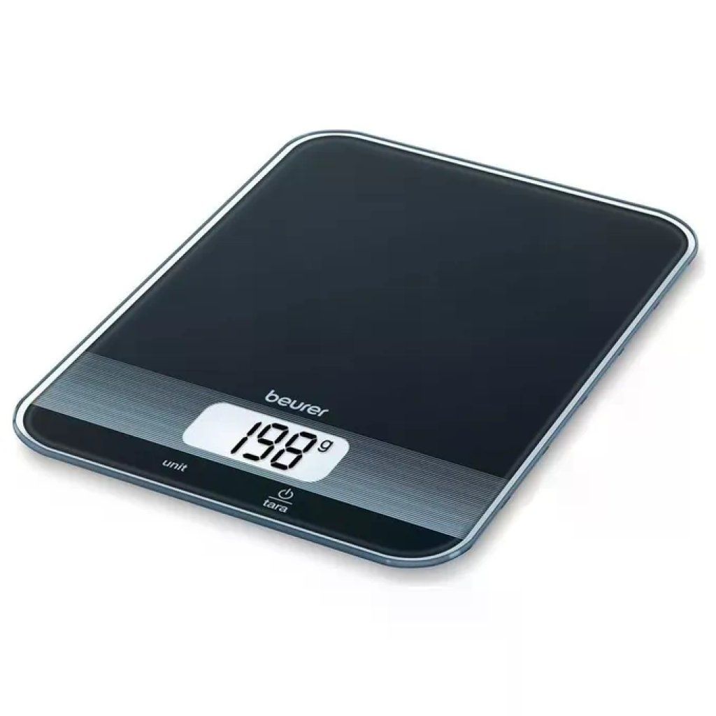 Beurer KS19 Bilancia da Cucina Elettronica 5 Kg precisione 1 g Display LCD Funzione Tara colore Nero