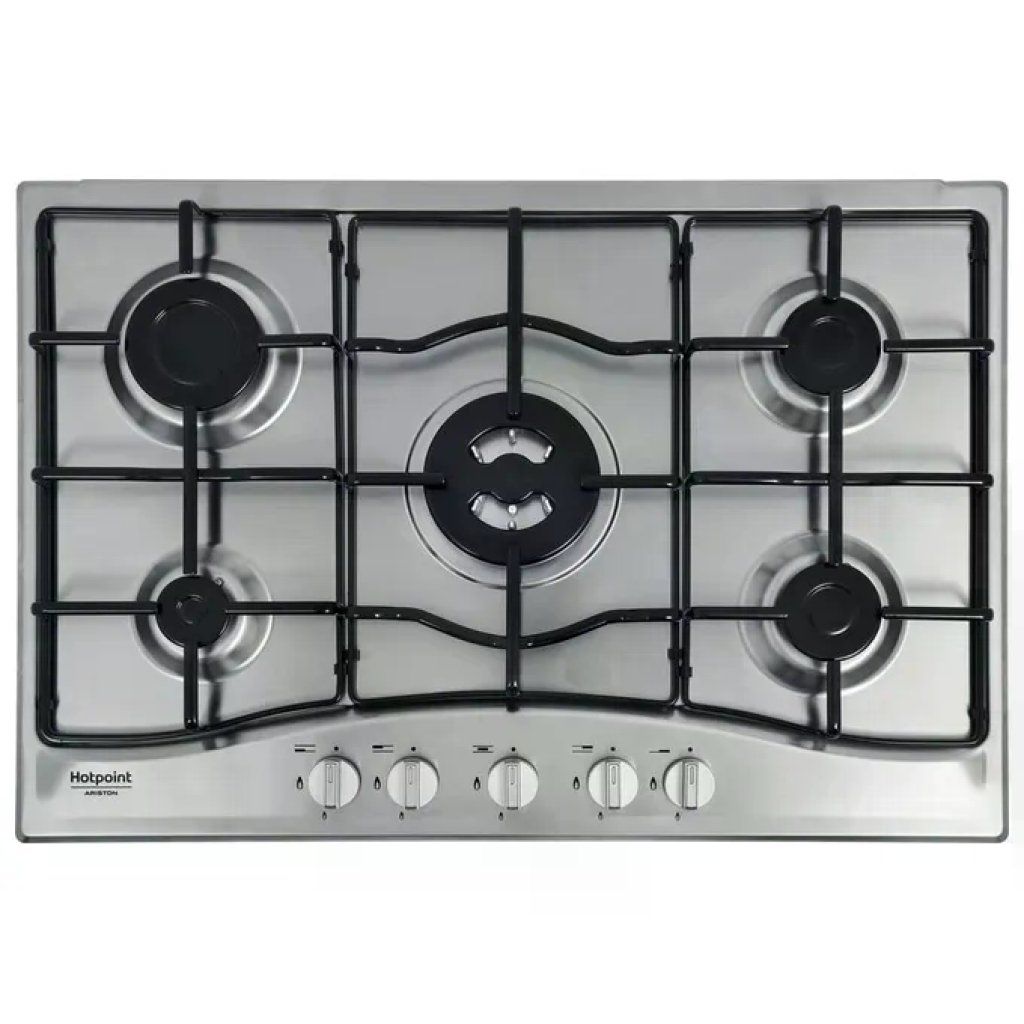 Hotpoint PCN 752 T-IX-HAR Piano cottura a gas 75 cm, 5 fuochi, inox