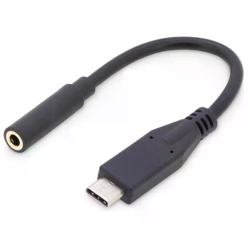 ASSMANN Digitus adattatore audio USB-C maschio a jack 3,5 mm femmina, 20 cm, nero