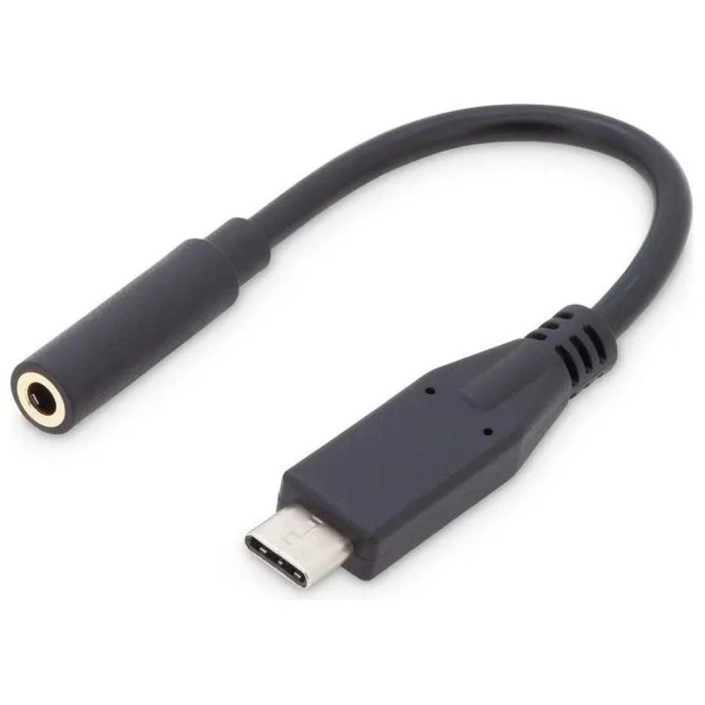 ASSMANN Digitus adattatore audio USB-C a jack 3,5 mm, 20 cm, nero ASSMANN Digitus adattatore audio USB-C a jack 3,5 mm, 20 cm, nero