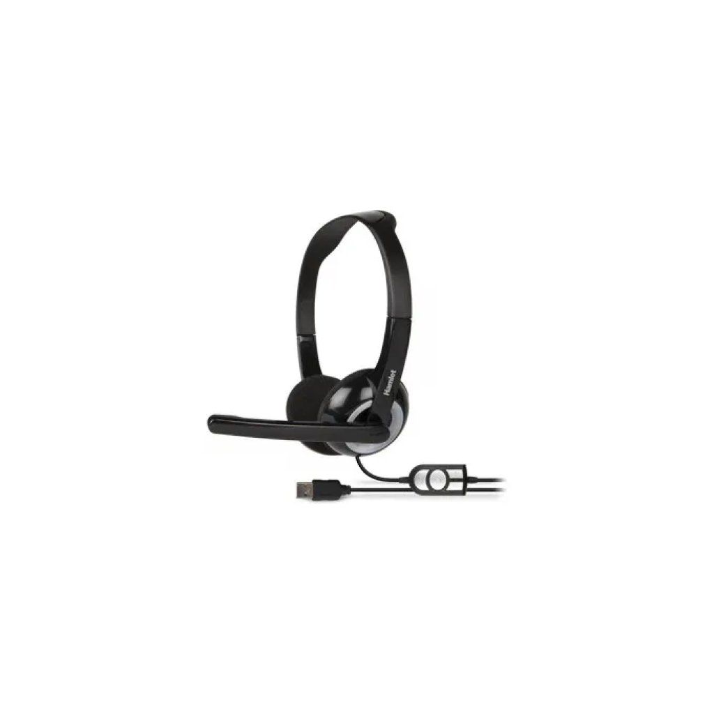 Hamlet HHEADMUS-CX – Cuffie stereo USB-A/USB-C con microfono