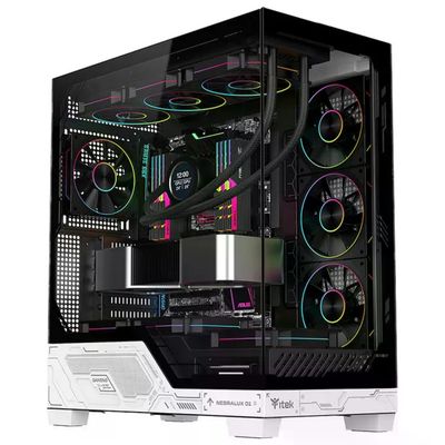 Itek Nebralux 01 Case Gaming Tower ATX Bianco-Nero con Vetro Temperato e ARGB