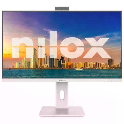 Nilox NXM27RWEB02W Monitor 27" Full HD IPS Bianco con Webcam
