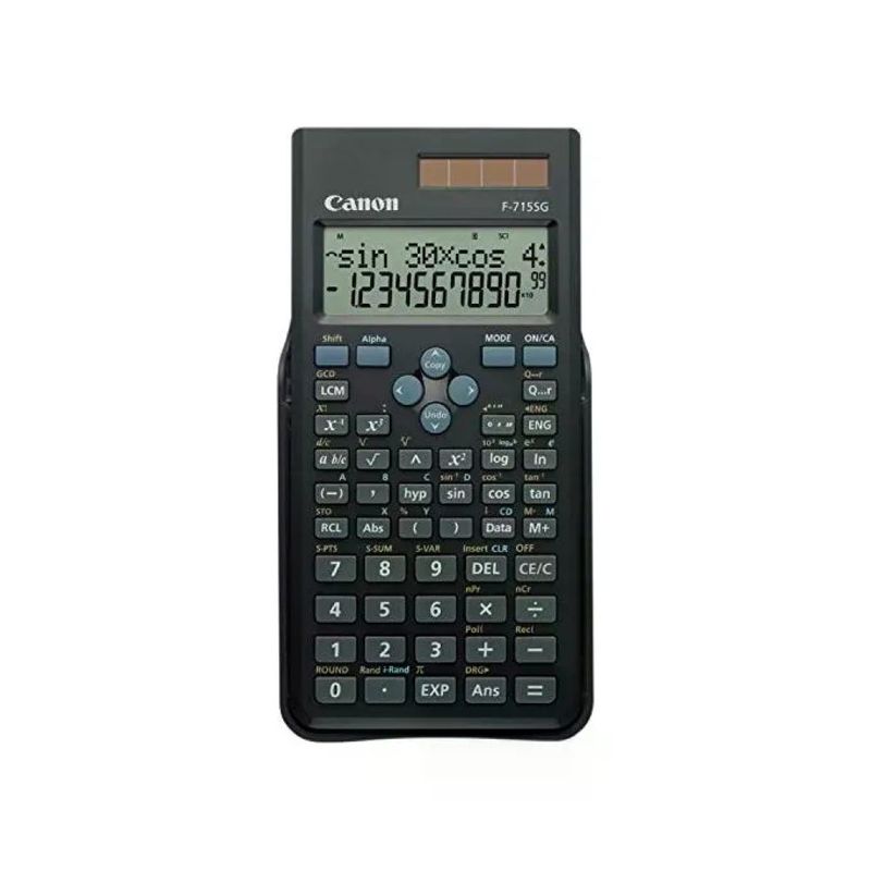 Canon F-715SG Calcolatrice Scientifica Solare e a Batteria, 250 Funzioni, Display LCD a 2 Righe