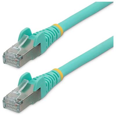 StarTech.com Cavo Ethernet Patch CAT6a S/FTP, 50 cm, Acqua