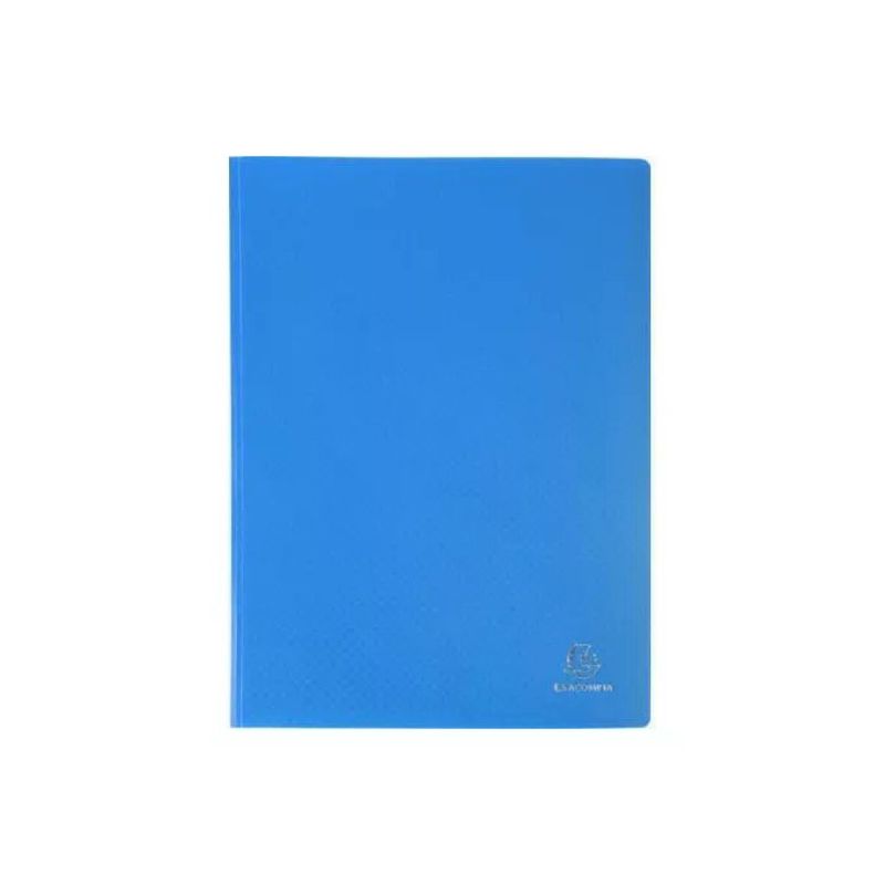 Exacompta 85100E Portalistino A4 100 Buste Polipropilene Goffrato Antiriflesso colore Multicolore