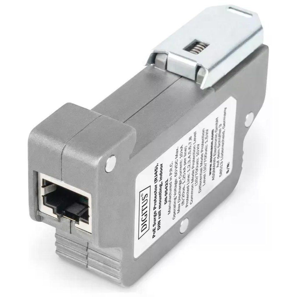 Digitus DN-95421 – Protezione da sovratensioni PoE per guida DIN, 10 kV, Gigabit