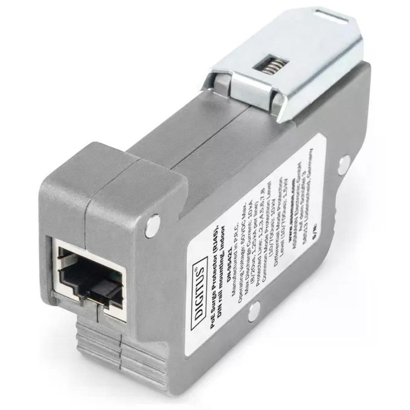 Digitus DN-95421 – Protezione da sovratensioni PoE per guida DIN, 10 kV, Gigabit Digitus DN-95421 – Protezione da sovratensioni PoE per guida DIN, 10 kV, Gigabit