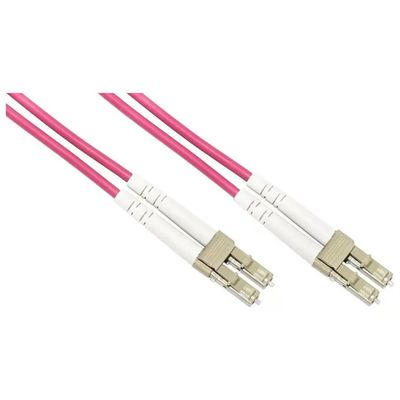 LINK Cavo Fibra Ottica OM4 LC/UPC Duplex 1 m LSZH Viola