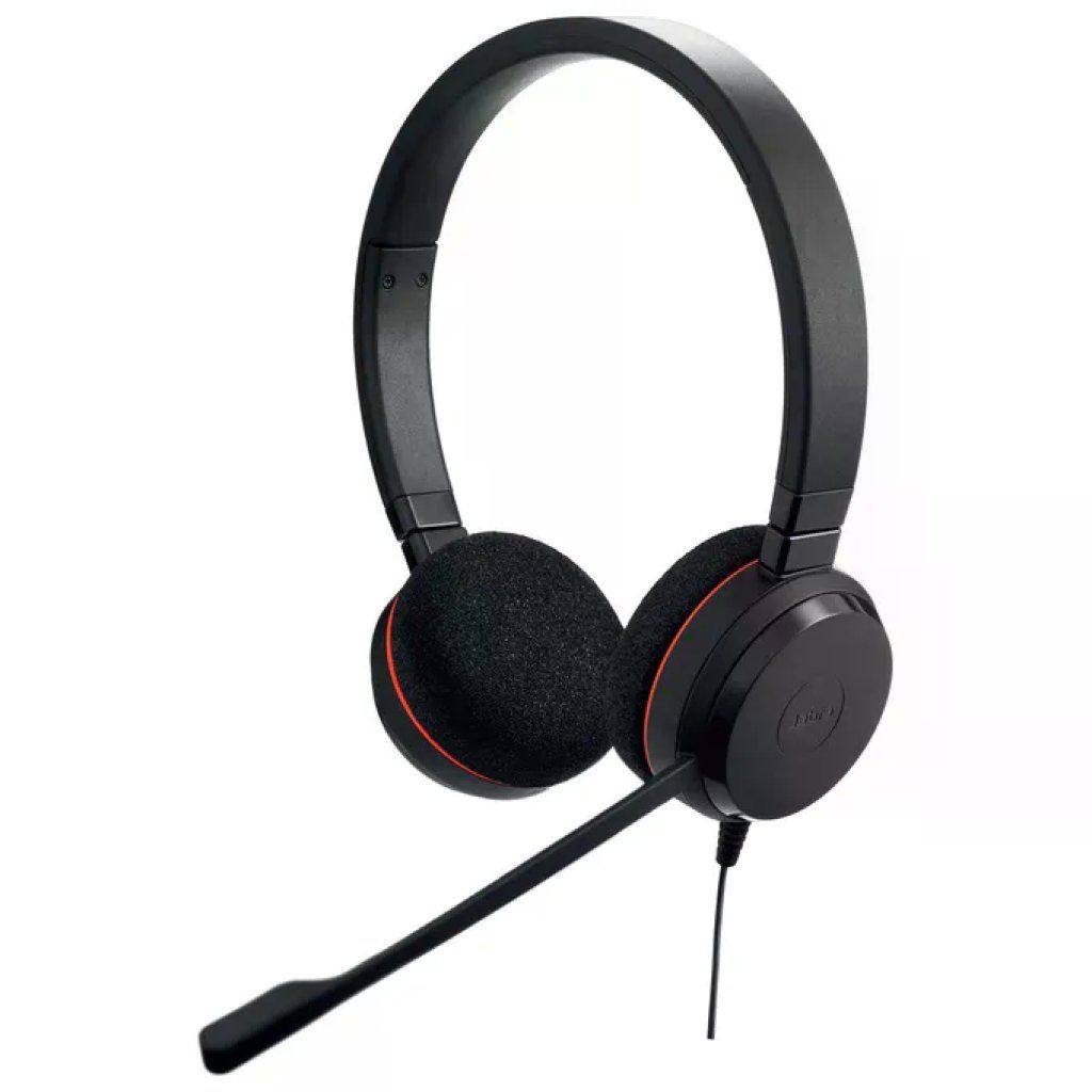 Jabra Evolve 20 – Cuffie stereo cablate USB-C/USB-A con microfono
