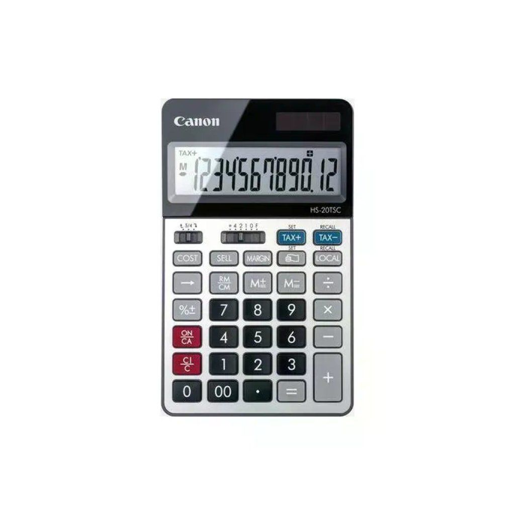 Canon HS-20TSC Calcolatrice Finanziaria da Scrivania, Nero e Argento Canon HS-20TSC Calcolatrice Finanziaria da Scrivania, Nero e Argento