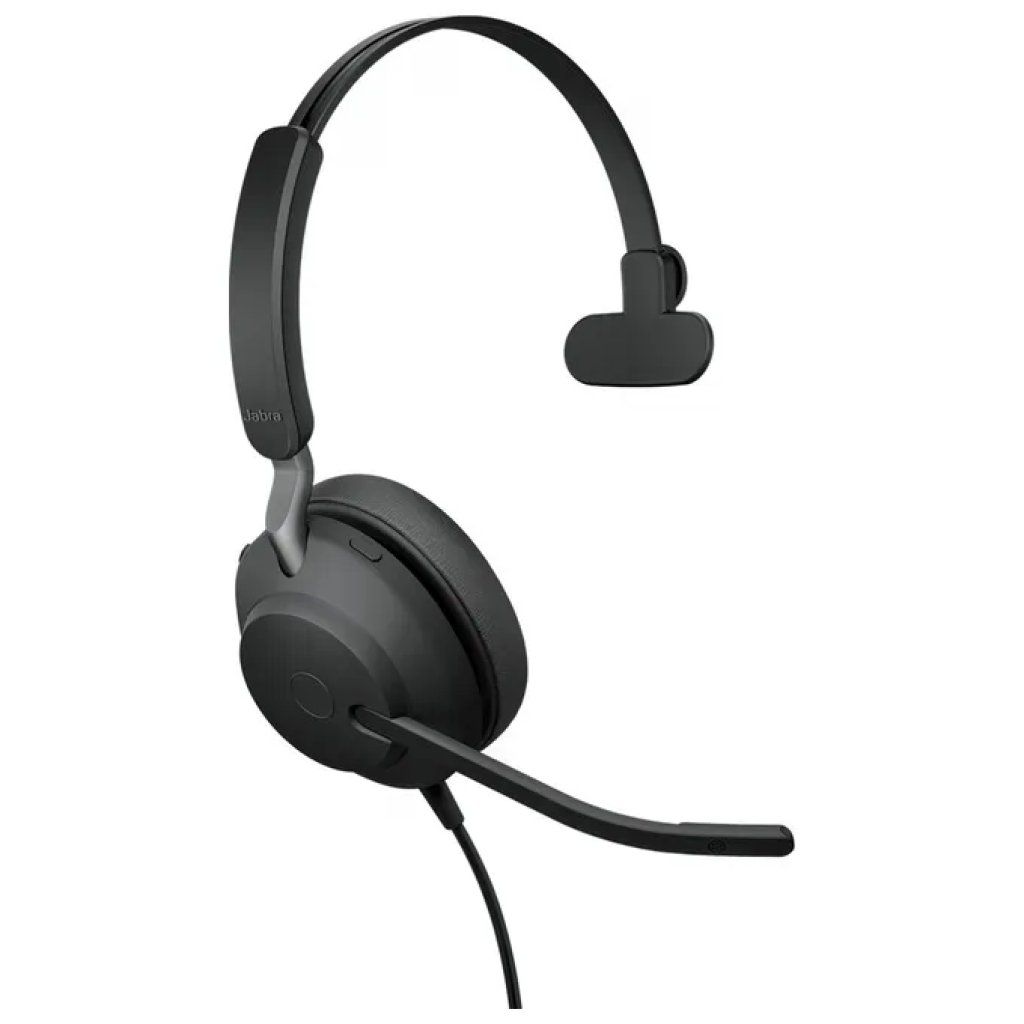 Jabra Evolve2 40 SE – Cuffia mono cablata USB-C/USB-A, nera