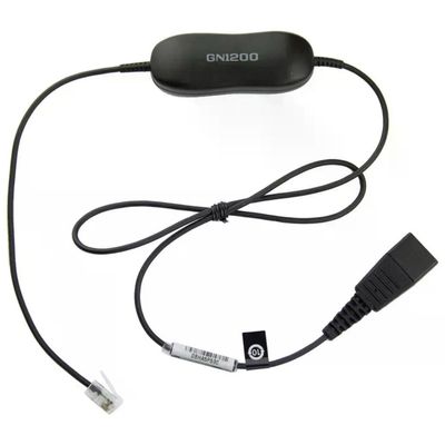 Jabra GN1200 Smart Cord – Cavo QD a RJ10, 80 cm, Nero