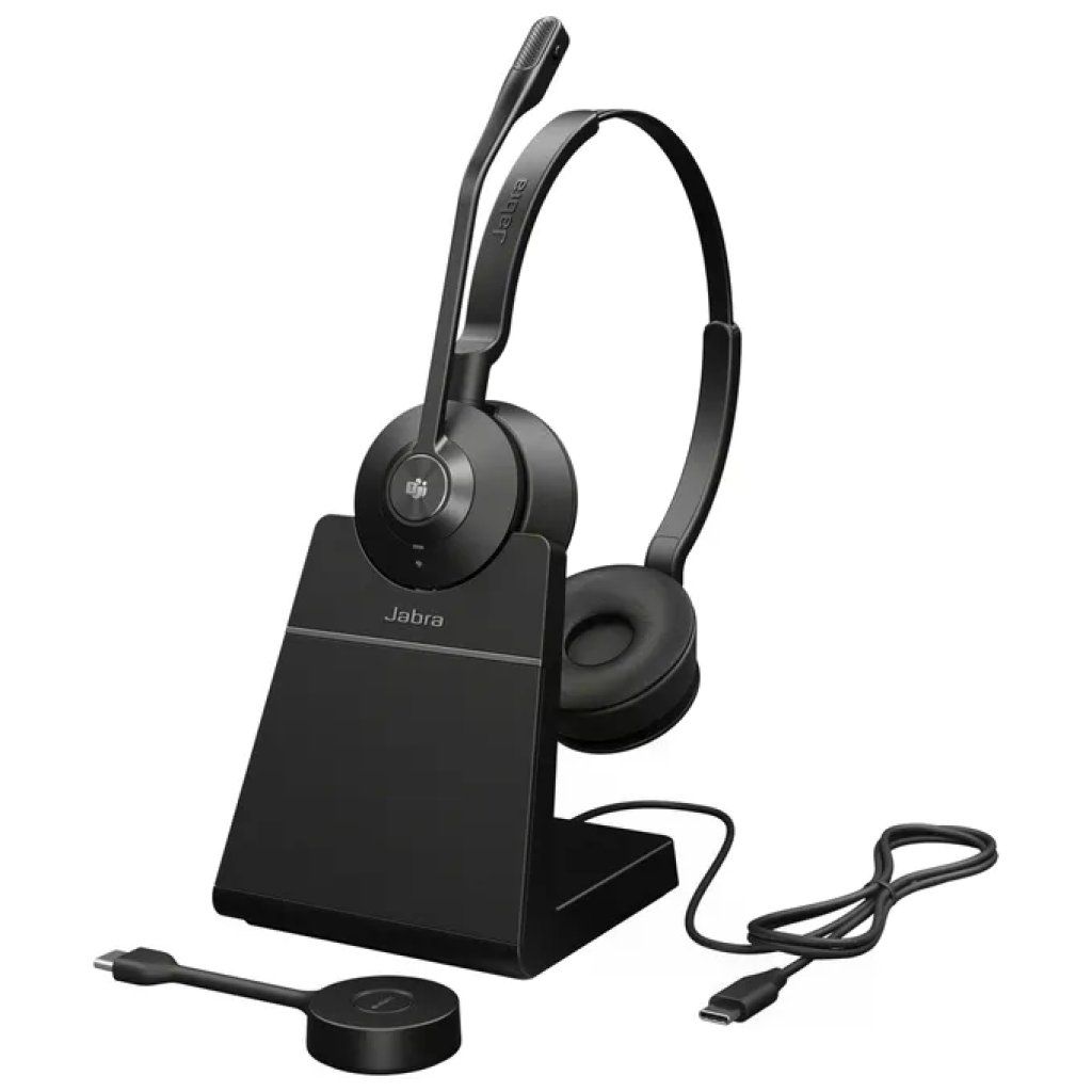 Jabra Engage 55 SE 9659-475-111 Cuffie Wireless DECT con Stazione Base, Nero Jabra Engage 55 SE 9659-475-111 Cuffie Wireless DECT con Stazione Base, Nero