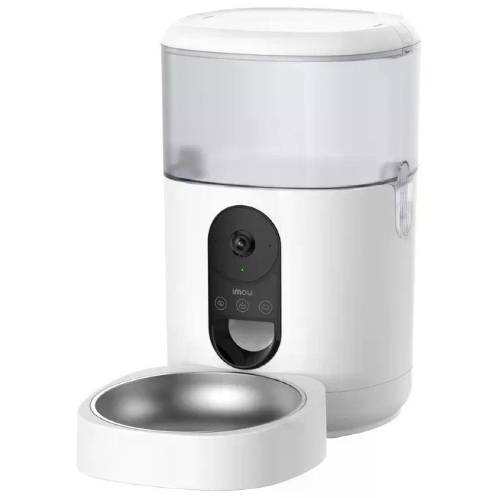 Imou Distributore Automatico per Animali 4 L con Telecamera 2K+, Bianco